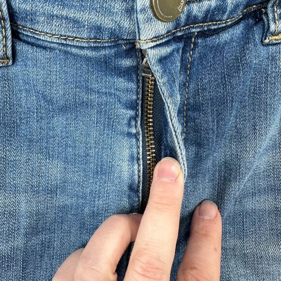 Blank NYC Size 31 Raw Hem Denim Jean Shorts Casual Medium Wash Zipper Fly - Picture 6 of 10